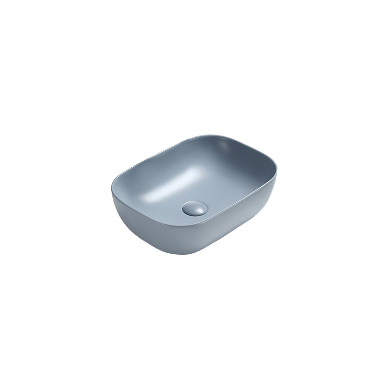 Mexen Rita lavabo de comptoir 45 x 32 cm, Gris bleu mat - 21084569