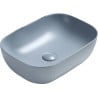 Mexen Rita lavabo à poser 45 x 32 cm, gris-bleu mat - 21084569