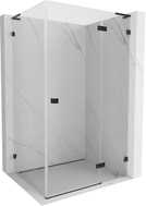 Mexen Lunar L cabine de douche pivotante droite 70 x 80 cm, transparente, noire - 834L-070-080-70-00-P