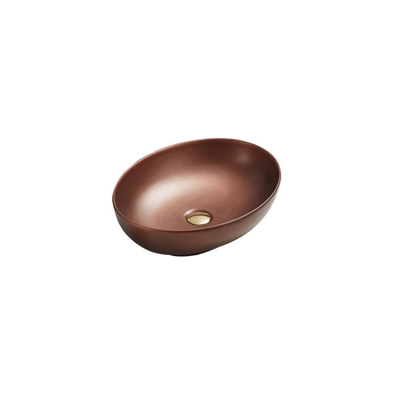 Mexen Iko lavabo de comptoir 52 x 39 cm, Cuivre - 22245251