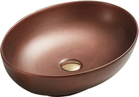 Mexen Iko lavabo de comptoir 52 x 39 cm, Cuivre - 22245251