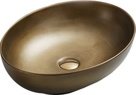Mexen Iko lavabo de comptoir 52 x 39 cm, Vieil or - 22245253