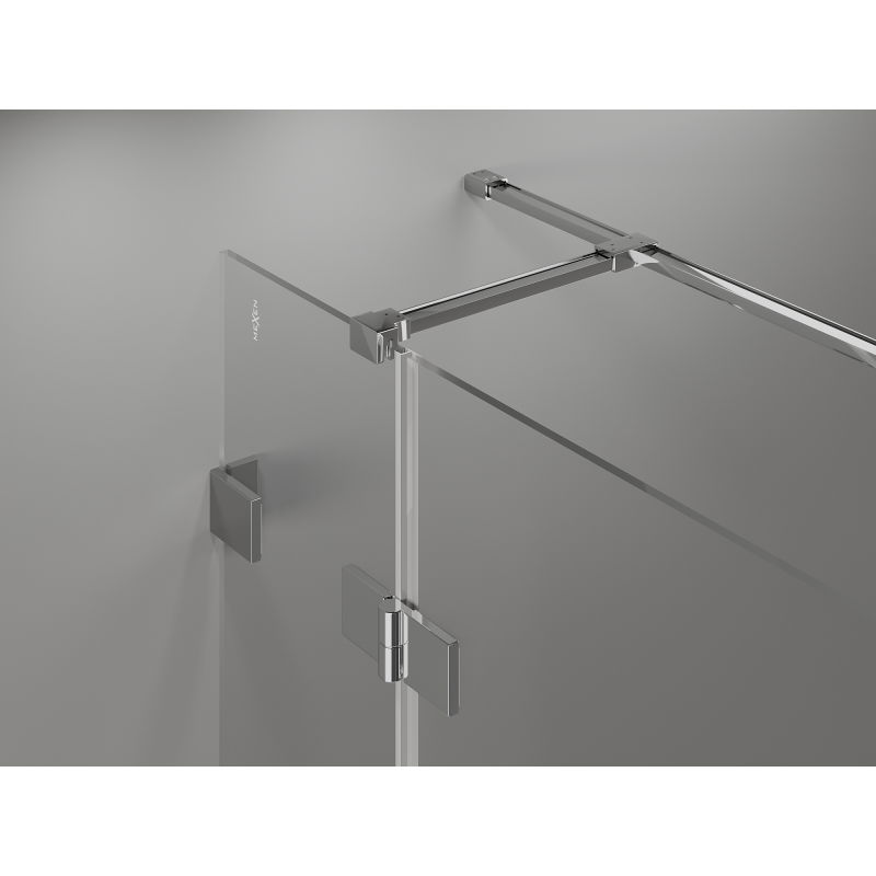Mexen Lunar T cabine de douche pivotante gauche 70 x 70 cm, transparent, chrome - 834T-070-070-01-00-L