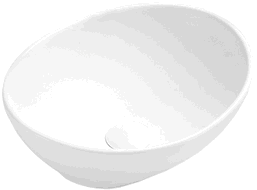 Mexen Elza lavabo de comptoir 40 x 33 cm, Blanc mat - 21014001