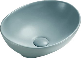 Mexen Elza lavabo à poser 40 x 33 cm, vert clair mat - 21014048
