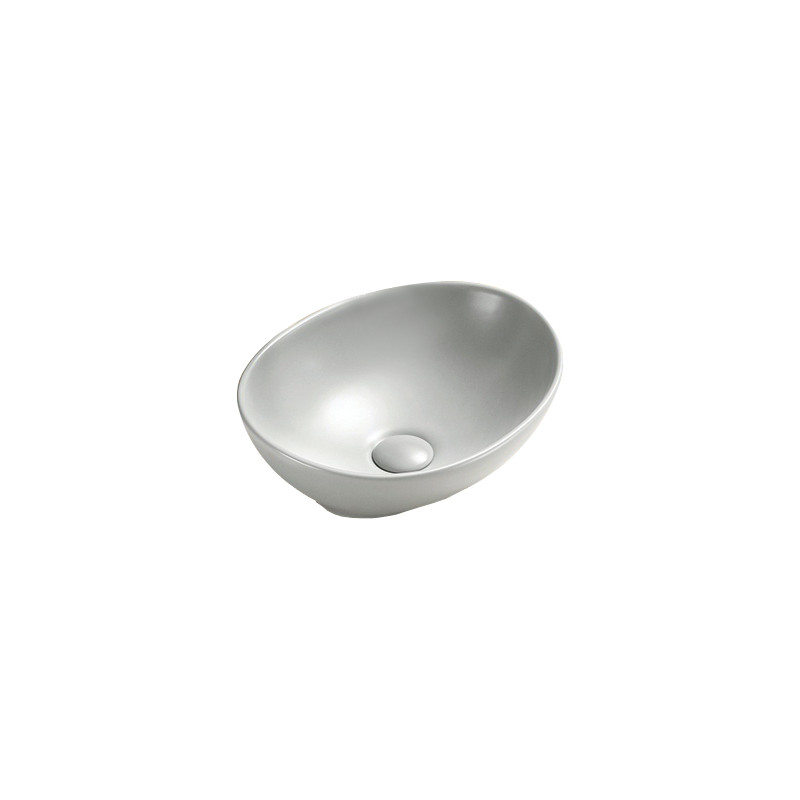 Mexen Elza lavabo de comptoir 40 x 33 cm, Platine mat - 21014063