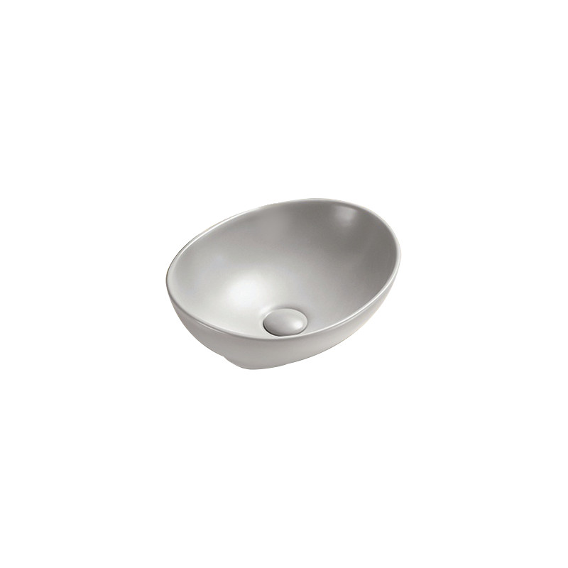 Mexen Elza lavabo à poser 40 x 33 cm, gris mat - 21014067