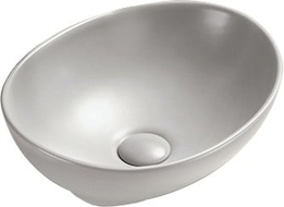 Mexen Elza lavabo à poser 40 x 33 cm, gris mat - 21014067