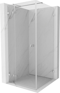 Mexen Lunar T cabine de douche pivotante gauche 100 x 100 cm, transparent, chrome - 834T-100-100-01-00-L