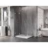 Mexen Lunar T cabine de douche pivotante gauche 100 x 110 cm, transparent, chrome - 834T-100-110-01-00-L