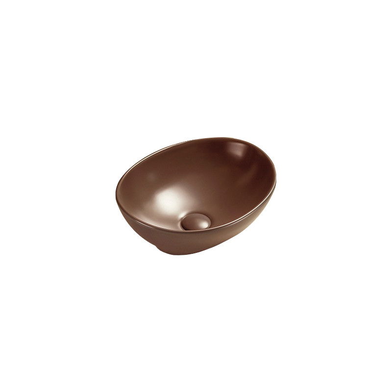 Mexen Elza lavabo de comptoir 40 x 33 cm, Brun mat - 21014068