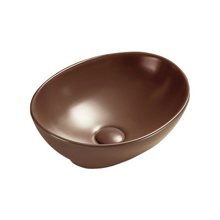 Mexen Elza lavabo à poser 40 x 33 cm, marron mat - 21014068