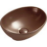 Mexen Elza lavabo à poser 40 x 33 cm, marron mat - 21014068