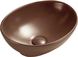 Mexen Elza lavabo à poser 40 x 33 cm, brun mat - 21014068