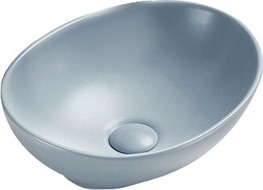 Mexen Elza lavabo posé sur le plan 40 x 33 cm, gris-bleu mat - 21014069