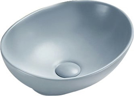 Mexen Elza lavabo posé sur le plan 40 x 33 cm, gris-bleu mat - 21014069