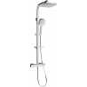 Mexen CQ33 ensemble de douche apparent avec douche de tête et robinet thermostatique, chromé - 772503395-00