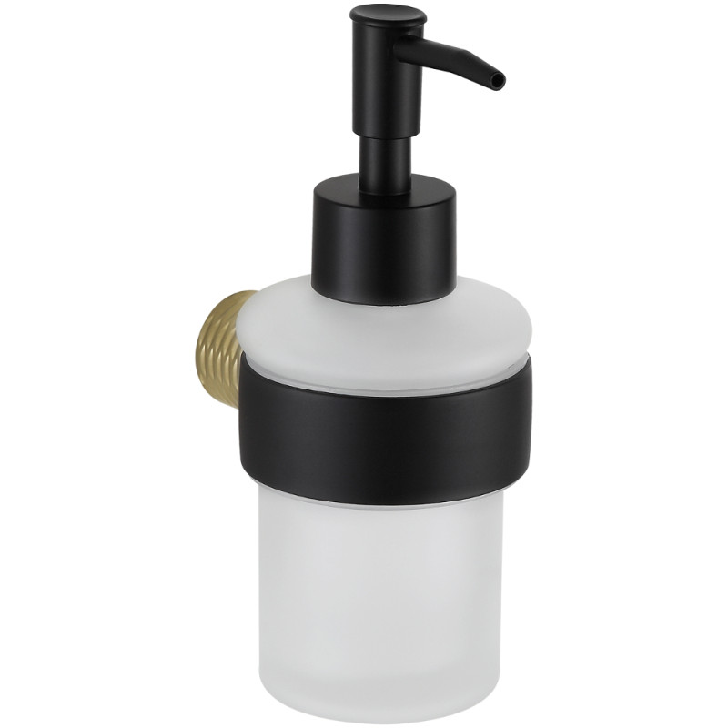 Mexen Base distributeur de savon, noir/doré - 70882388-57