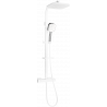 Mexen CQ33 ensemble de douche apparent avec pomme de douche et robinet thermostatique, blanc/chrome - 772503395-21