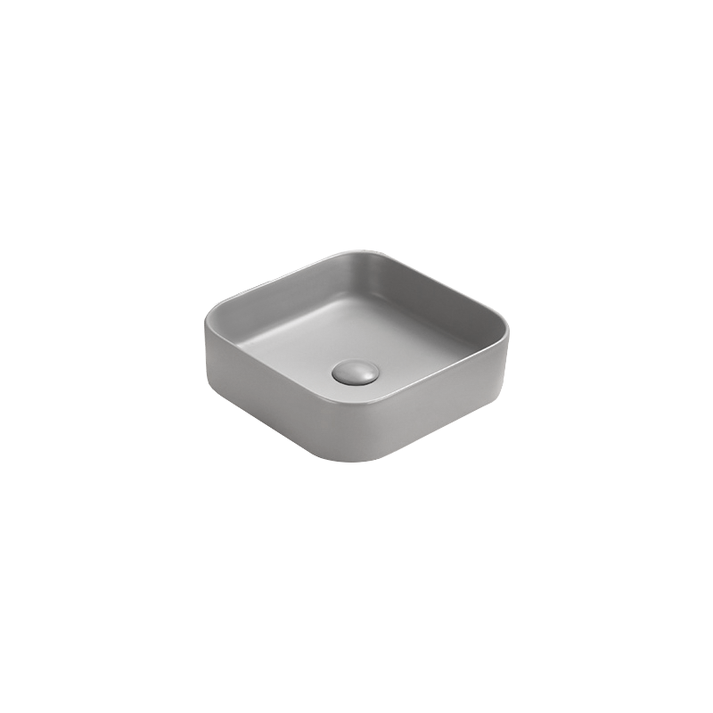 Mexen Vena lavabo à poser 37 x 37 cm, gris clair mat - 22193761