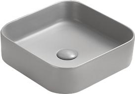 Mexen Vena lavabo à poser 37 x 37 cm, gris clair mat - 22193761