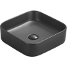 Mexen Vena lavabo de comptoir 37 x 37 cm, Noir mat - 22193785