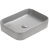 Mexen Vena lavabo de comptoir 50 x 37 cm, Gris clair mat - 22195061