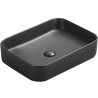 Mexen Vena lavabo de comptoir 50 x 37 cm, Noir mat - 22195085