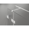 Mexen Lunar T cabine de douche pivotante gauche 70 x 110 cm, transparente, blanche - 834T-070-110-20-00-L