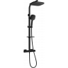 Mexen CQ33 ensemble de douche encastré avec douche de tête et robinet thermostatique, noir - 772503395-70