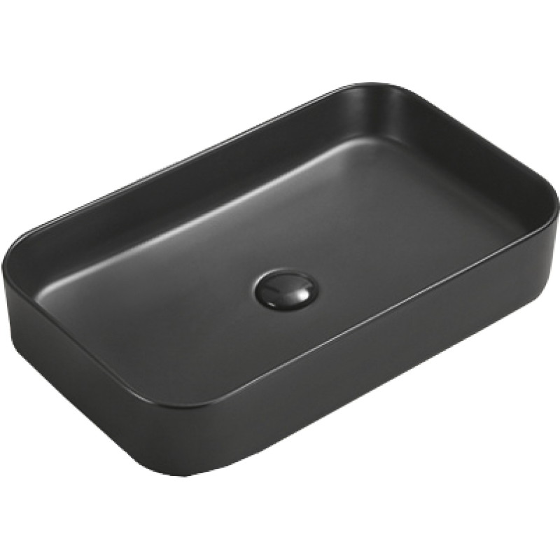Mexen Vena lavabo à poser 71 x 37 cm, noir mat - 22196085