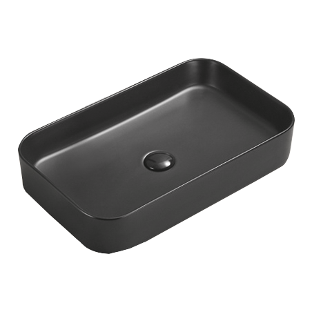 Mexen Vena lavabo encastré 71 x 37 cm, noir mat - 22196085
