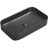 Mexen Vena lavabo de comptoir 60 x 37 cm, Noir mat - 22196085