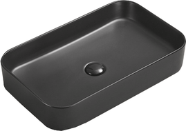Mexen Vena lavabo de comptoir 60 x 37 cm, Noir mat - 22196085