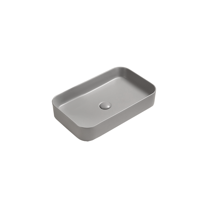 Mexen Vena lavabo de comptoir 60 x 37 cm, Gris clair mat - 22196061