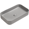 Mexen Vena lavabo de comptoir 60 x 37 cm, Gris clair mat - 22196061