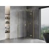 Mexen Mist-H T cabine de douche pivotante droite 75 x 75 cm, transparent, or - 8A5T-075-075-50-00-P