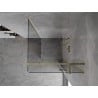 Mexen Mist-H T cabine de douche pivotante droite 110 x 110 cm, transparent, or - 8A5T-110-110-50-00-P