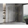 Mexen Mist-H T cabine de douche pivotante droite 75 x 70 cm, transparent, or - 8A5T-075-070-50-00-P
