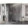 Mexen Lunar T cabine de douche pivotante gauche 100 x 90 cm, transparent, blanc - 834T-100-090-20-00-L