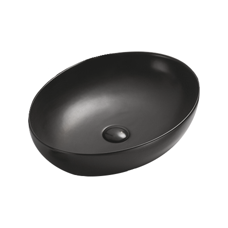 Mexen Jowita lavabo de comptoir 52 x 39 cm, Noir mat - 21355285