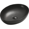 Mexen Jowita lavabo de comptoir 52 x 39 cm, Noir mat - 21355285