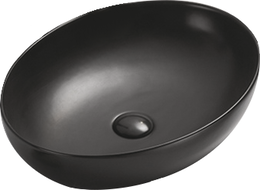 Mexen Jowita lavabo de comptoir 52 x 39 cm, Noir mat - 21355285