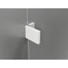 Mexen Lunar T cabine de douche pivotante droite 85 x 100 cm, transparent, blanc - 834T-085-100-20-00-P