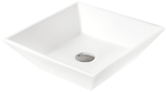 Mexen Pola lavabo de comptoir 41 x 41 cm, Blanc - 22224100