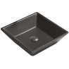 Mexen Pola lavabo de comptoir 41 x 41 cm, Noir mat - 22224185