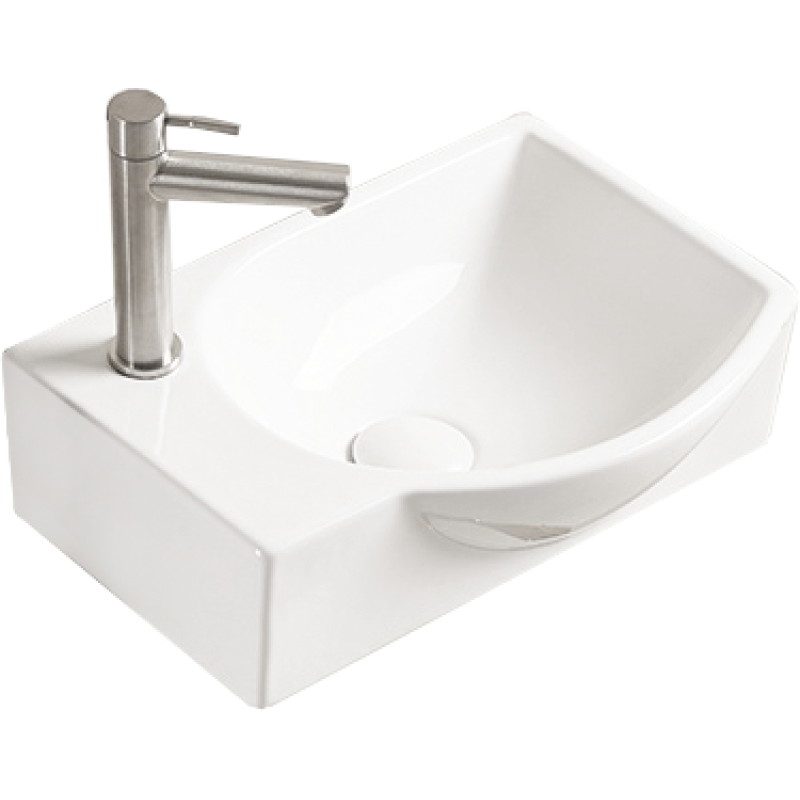 Mexen Mista lavabo à poser droit 40 x 28 cm, blanc - 22174000R