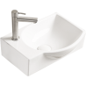 Mexen Mista lavabo de comptoir droit 40 x 28 cm, Blanc - 22174000R