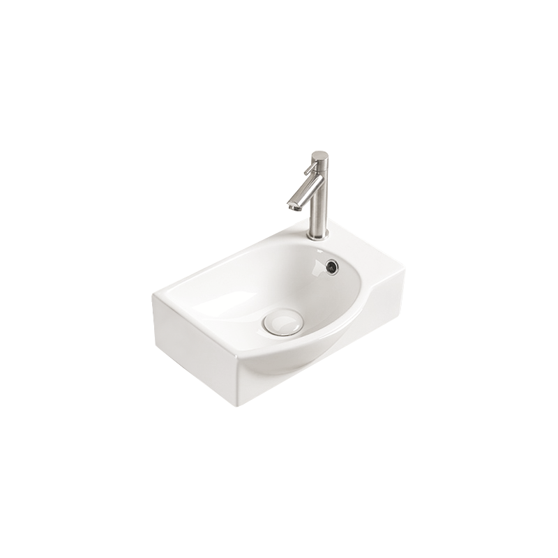 Mexen Mista lavabo en céramique posé à gauche 40 x 28 cm, blanc - 22174000L