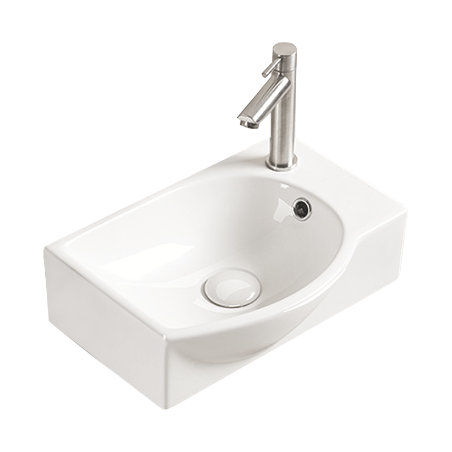 Mexen Mista lavabo sur plan gauche 40 x 28 cm, blanc - 22174000L